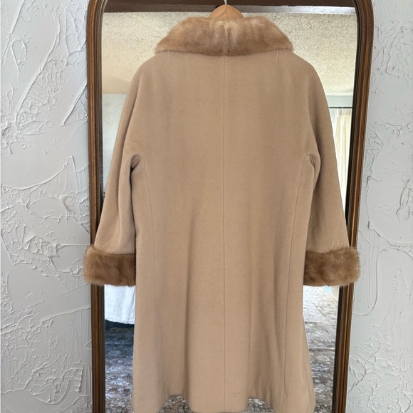 Vintage 1960’s Wool/Cashmere/Mink~Dress Coat - Picture 2 of 8